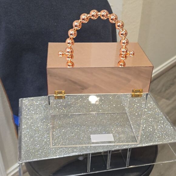 At Home Elegant Transparent Decorative Purse Shaped Storage Box - Picture 8 of 11